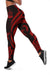 Vanuatu Women's Leggings - Red Tentacle Turtle - Polynesian Pride