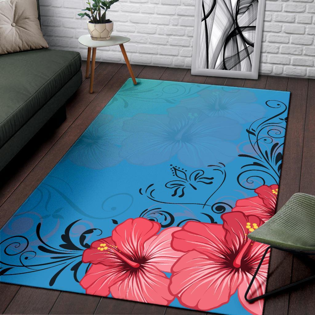 Hibiscus Art Area Rug AH - Polynesian Pride
