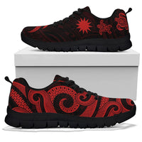 Nauru Sneaker - Red Turquoise Turtle - Polynesian Pride