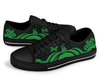 New Caledonia Low Top Canvas Shoes - Green Tentacle Turtle - Polynesian Pride
