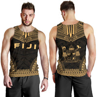 Fiji Men's Tank Top - Polynesian Chief Gold Version - Polynesian Pride