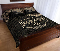 Marquesas Islands Polynesian Quilt Bed Set Golden Coconut - Polynesian Pride