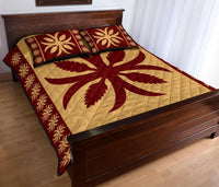 Hawaiian Quilt Pattern Flower Lovely Quilt Bed Set - Polynesian Pride