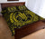 Hawaiian Kakau Honu Arc Yellow Polynesian Quilt Bed Set - Polynesian Pride