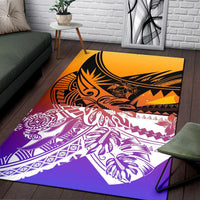 Tokelau Area Rug - Tribal Jungle Pattern - Polynesian Pride