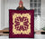 Hawaii Premium Quilt - Hawaiian Quilt Plumeria Medallion Burgundy - AH - Polynesian Pride