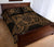 Hawaii Polynesian Quilt Bed Set - Hawaii Kanaka Maoli Map & Gold Turtle - Polynesian Pride