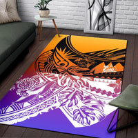 New Caledonia Area Rug - Tribal Jungle Pattern - Polynesian Pride