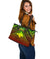 Polynesian Papua New Guinea Leather Tote Bag - Reggae Vintage Polynesian Patterns - Polynesian Pride