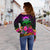 Tuvalu Personalised Women's Off Shoulder Sweater - Summer Hibiscus - Polynesian Pride