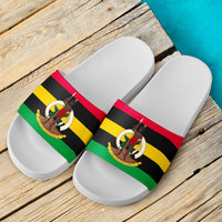 Vanuatu Sandals - Coat of arms of Vanuatu White - Polynesian Pride