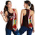 Tuvalu Polynesian Women's Racerback Tank - Coat Of Arm With Hibiscus Red - Polynesian Pride