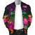 Fiji Men's Bomber Jacket - Summer Hibiscus - Polynesian Pride