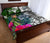 Palau Quilt Bed Set White - Turtle Plumeria Banana Leaf Crest - Polynesian Pride