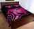 Hawaii Turtle Hibiscus Polynesian Vintage Quilt Bed Set - Pink - Polynesian Pride