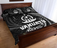 Vanuatu Polynesian Quilt Bed Set - White Tribal Wave - Polynesian Pride