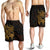 Polynesian Hawaii Men's Shorts - Kanaka Maoli Gold Turtle - Polynesian Pride