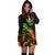 Kosrae Polynesian Hoodie Dress - Turtle With Blooming Hibiscus Reggae - Polynesian Pride