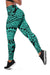 Polynesian Maori Lauhala Turquoise Hawaii Women's Leggings AH - Polynesian Pride