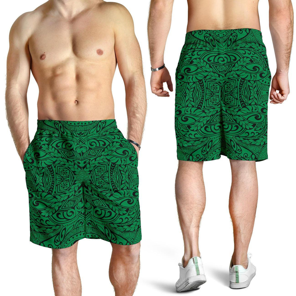 Polynesian Culture Green Men's Short - Polynesian Pride