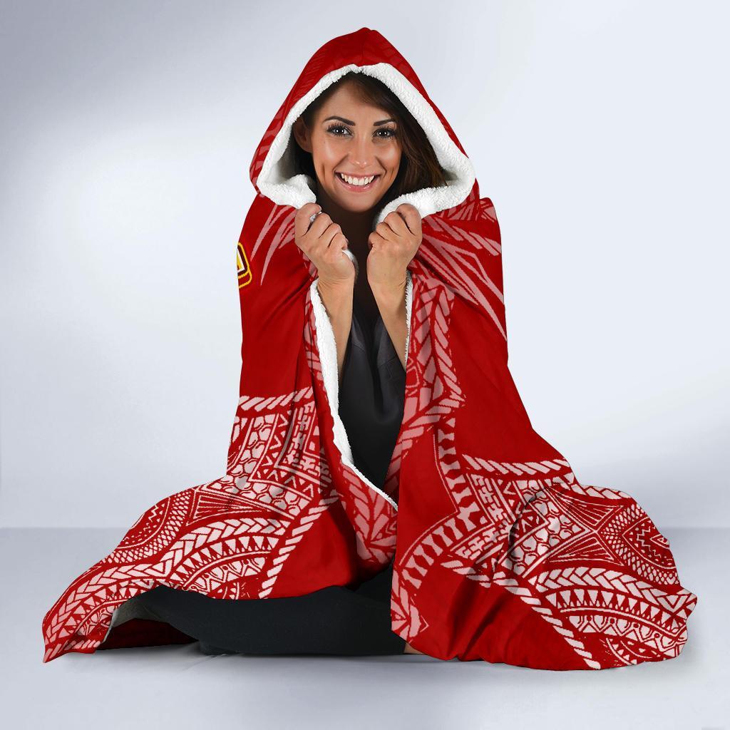 Rotuma Economy Hooded Blanket Melanesian Style - Polynesian Pride