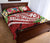 Wallis and Futuna Polynesian Quilt Bed Set - Summer Plumeria (Red) - Polynesian Pride