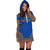 Marshall Islands Women's Hoodie Dress - Polynesian Flag Chief - Polynesian Pride