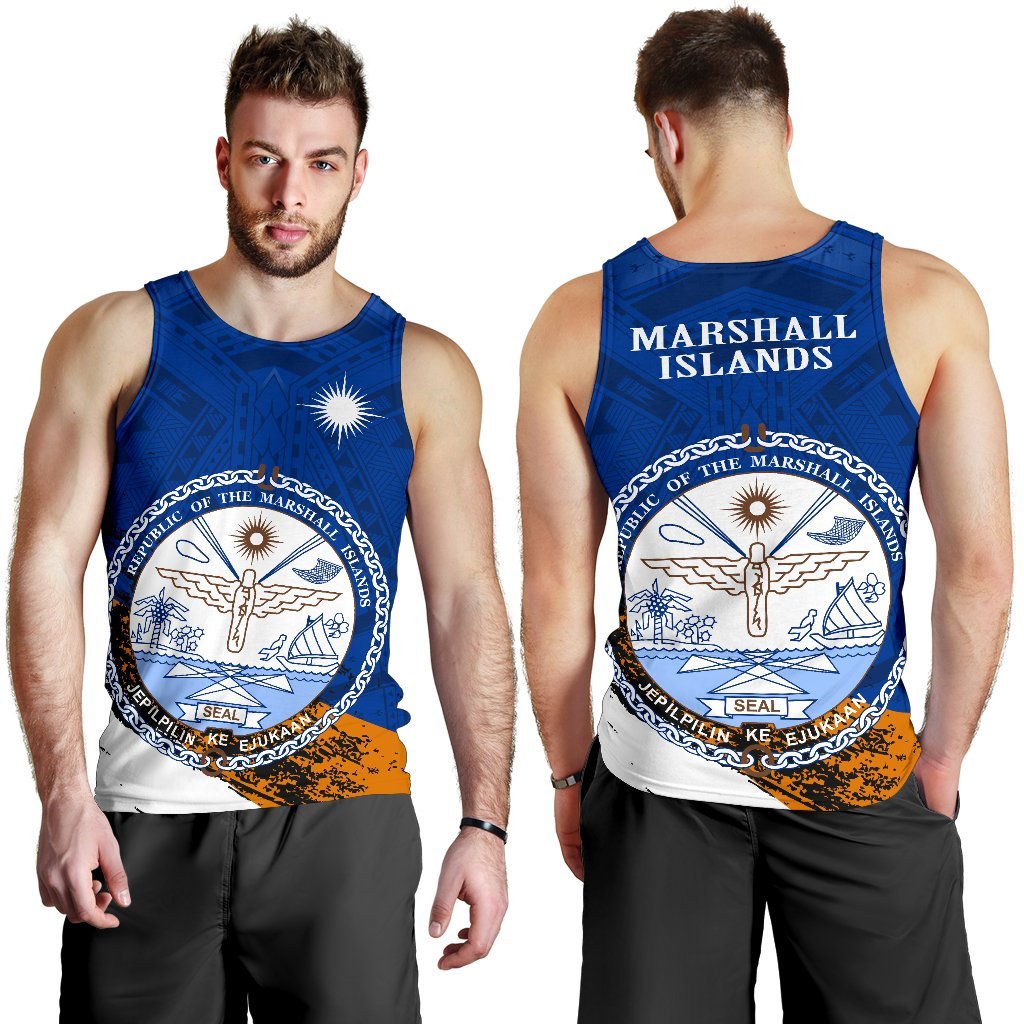 Marshall Islands Special Tank Top A7 Black - Polynesian Pride