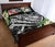 Polynesian Samoa Quilt Bed Set - Summer Plumeria (Black) - Polynesian Pride