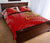 American Samoa Polynesian Custom Personalised Personalized Quilt Bed Set - Bald Eagle (Red) - Polynesian Pride