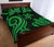 Vanuatu Quilt Bed Set - Green Tentacle Turtle - Polynesian Pride