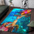 Fiji Area Rug - Sea Turtle Coral Treasure - Polynesian Pride