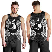 Yap Polynesian Men Tank Top Map Black - Polynesian Pride