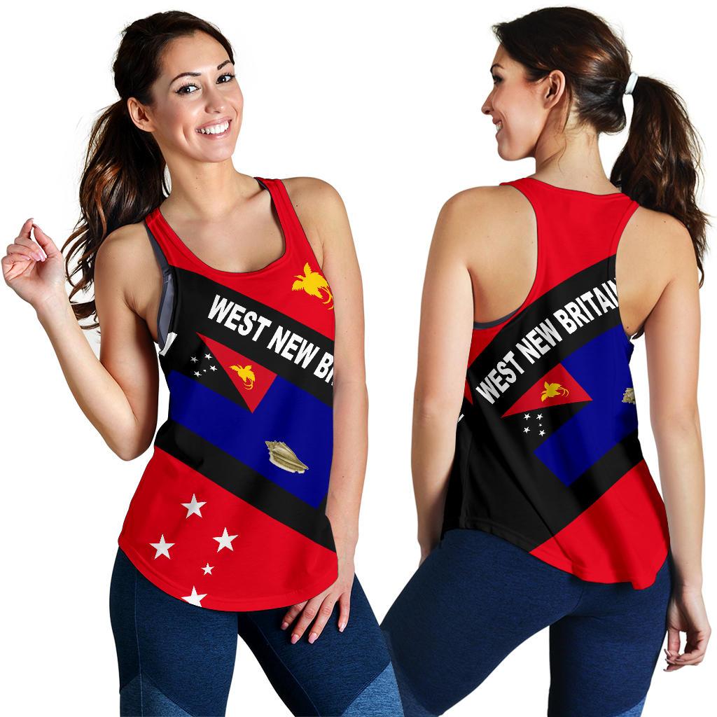 Papua New Guinea Women's Racerback Tank - West New Britain Province - Polynesian Pride