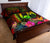 Tonga Polynesian Quilt Bed Set - Hibiscus and Banana Leaves - Polynesian Pride