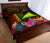 Tokelau Polynesian Quilt Bed Set - Hibiscus and Banana Leaves - Polynesian Pride