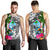 Guam Custom Personalised Men's Tank Top White - Turtle Plumeria Banana Leaf - Polynesian Pride