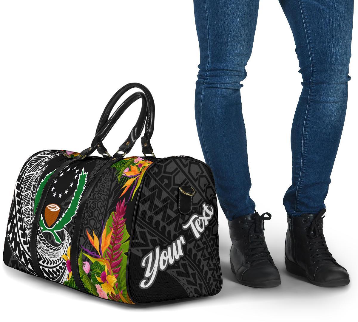 Pohnpei State Travel Bag - Custom Personalised Seal Spiral Polynesian Patterns - Polynesian Pride