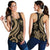 Polynesian Hawaii Women Racerback Tank - Gold Tentacle Turtle Gold - Polynesian Pride