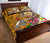 Samoa Quilt Bed Set - Turtle Plumeria (Gold) - Polynesian Pride