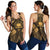 Samoa Polynesian Women's Racerback Tank - Samoa Gold Seal with Polynesian Tattoo - Polynesian Pride