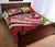 Papua New Guinea Polynesian Quilt Bed Set - Summer Plumeria (Red) - Polynesian Pride