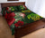 Hawaii Quilt Bed Set - Turtle Hibiscus Pattern Hawaiian Quilt Bed Set - Green - Polynesian Pride