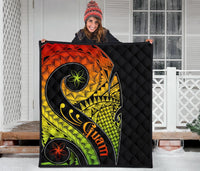 Guam Premium Quilt - Guam Polynesian Decorative Patterns - Polynesian Pride