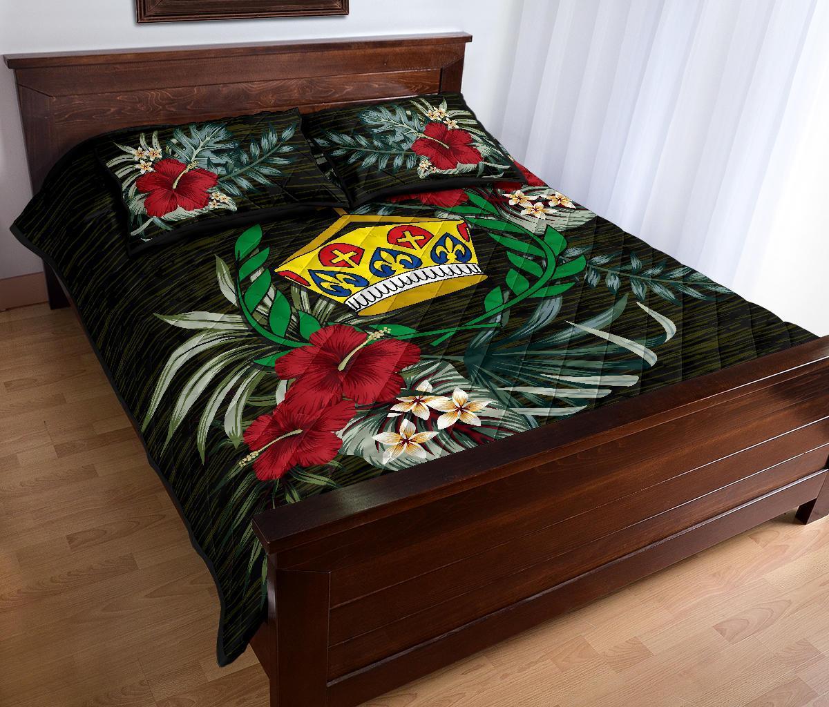 Tonga Polynesian Quilt Bed Set - Special Hibiscus - Polynesian Pride