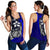 Samoa Polynesian Women's Racerback Tank Blue - Turtle With Hook Blue - Polynesian Pride