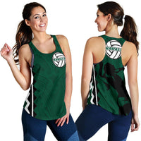 Polynesian Hawaii Women's Volleyball Team Supporter - Women's Racerback Tank Green - Polynesian Pride