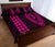 Hawaii Kakau Makau Fish Hook Polynesian Quilt Bed Set - Pink - Polynesian Pride