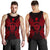 Niue Polynesian Men Tank Top Map Red - Polynesian Pride