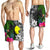 Palau Men Shorts - Turtle Plumeria Banana Leaf - Polynesian Pride